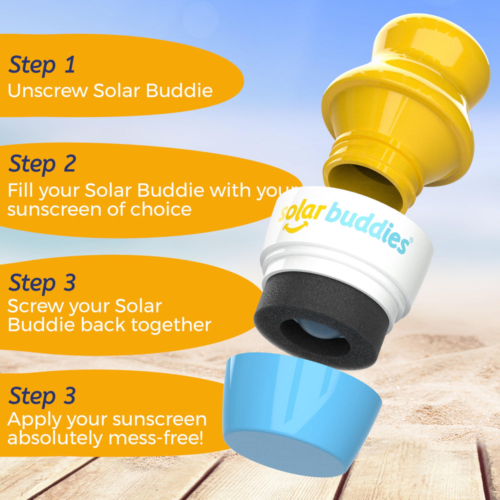 Solar Buddies bag detail fabric—soft cotton pouch protects the applicator