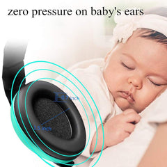 Solar-Power Baby earmuffs adjustable band for a snug, comfy fit during outings