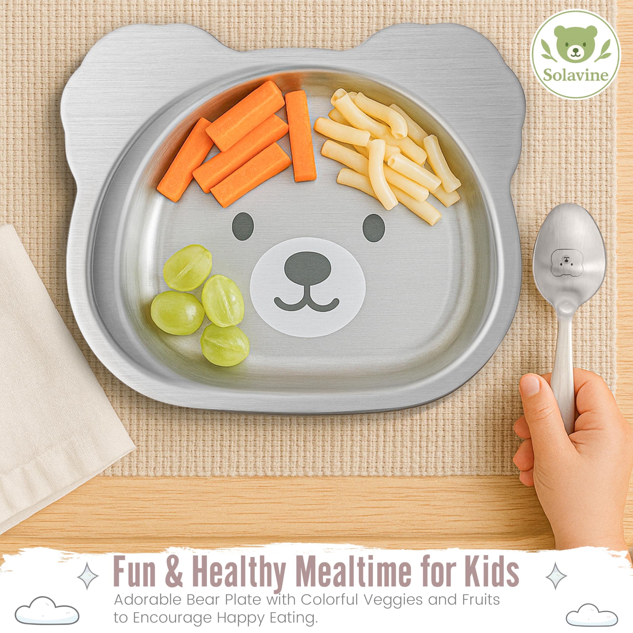 Solavine bear-suction-plate travel-friendly for on-the-go family meals.