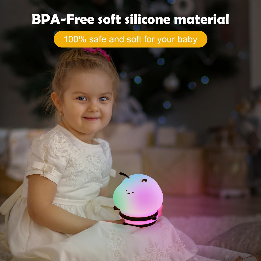 Soledun Bee portable night light ideal for travel and sleepovers.