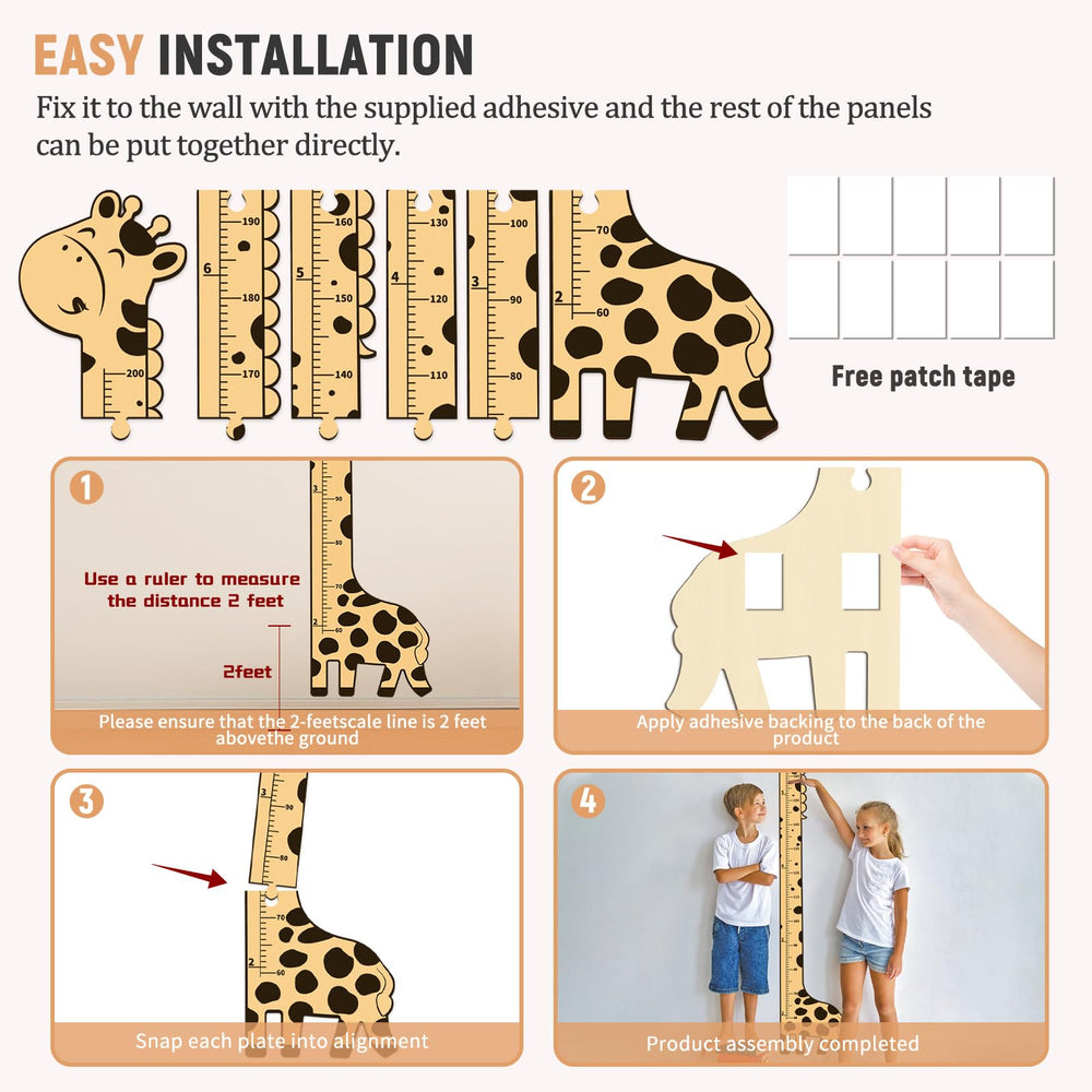 soleim child-room-decor-growth-chart adds warmth while noting children's growth milestones.