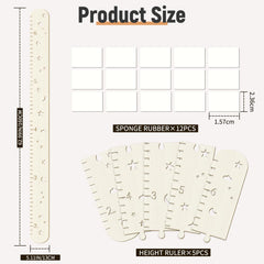 Soleim growth chart hollow pattern adds playful charm and keepsake potential.