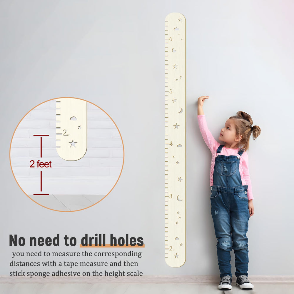Soleim kids room decor growth chart brings warmth and memory.