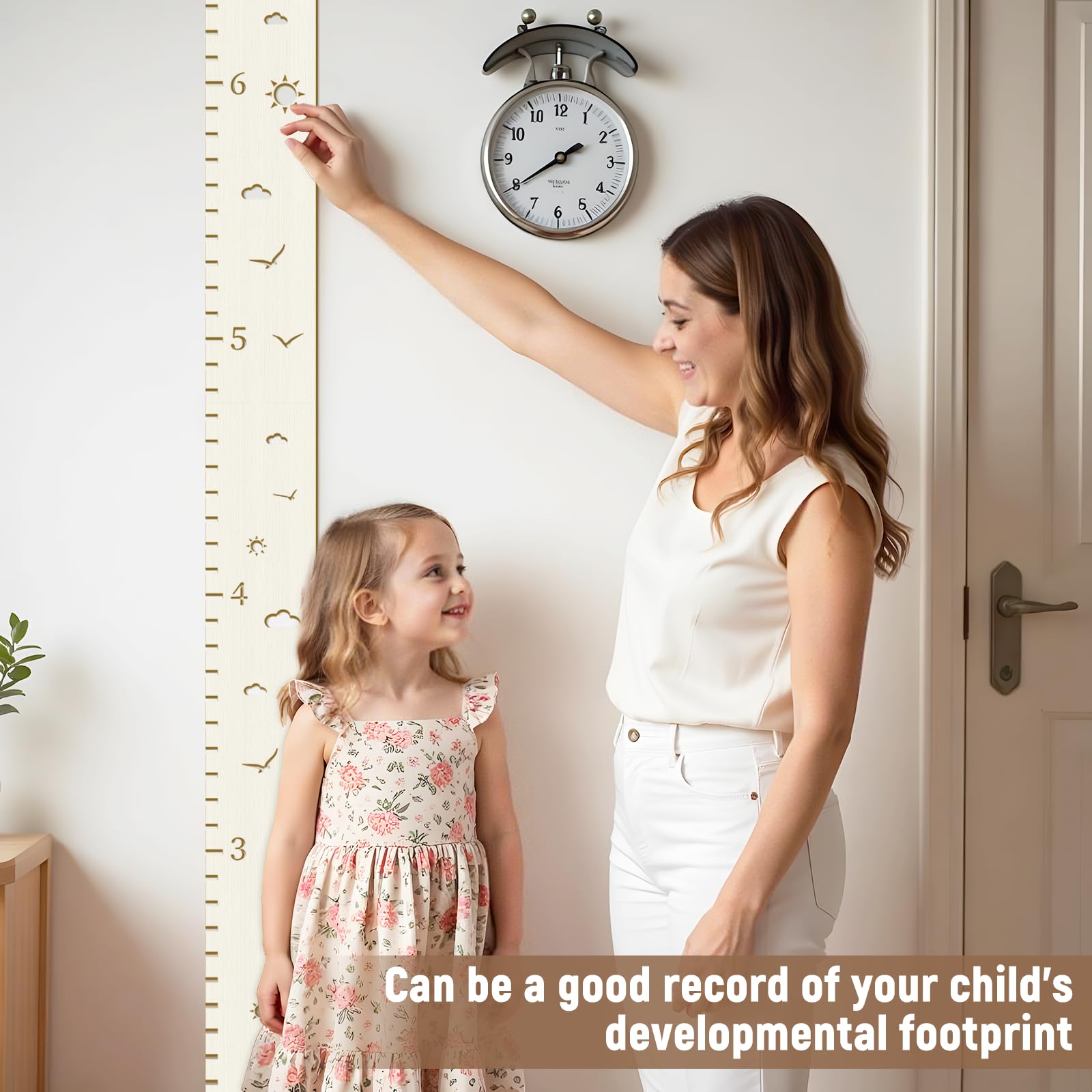 soleim unique gift wooden growth chart celebrates childhood memories and keepsakes for years