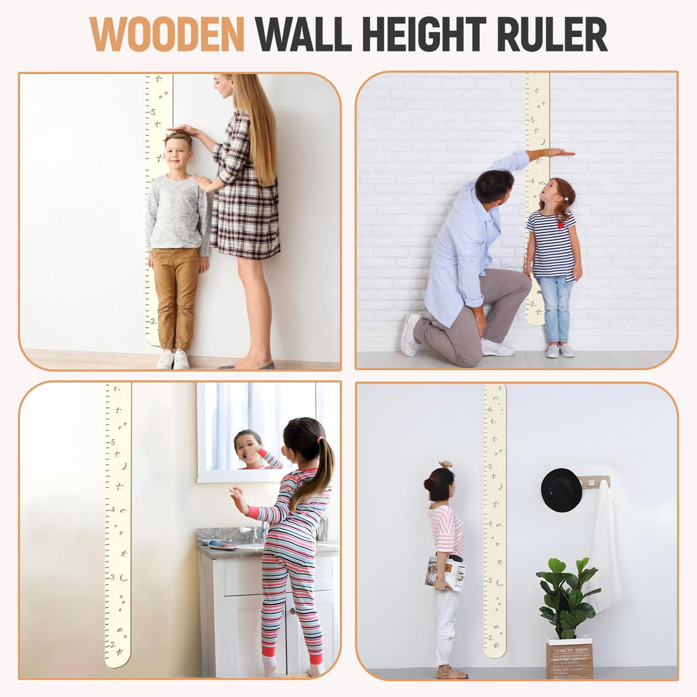 Soleim wooden growth chart serves as a cherished memory keepsake.