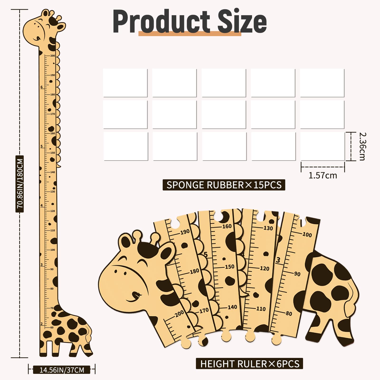 soleim wooden-growth-chart-kids-height keeps growth records on a sturdy wooden panel.