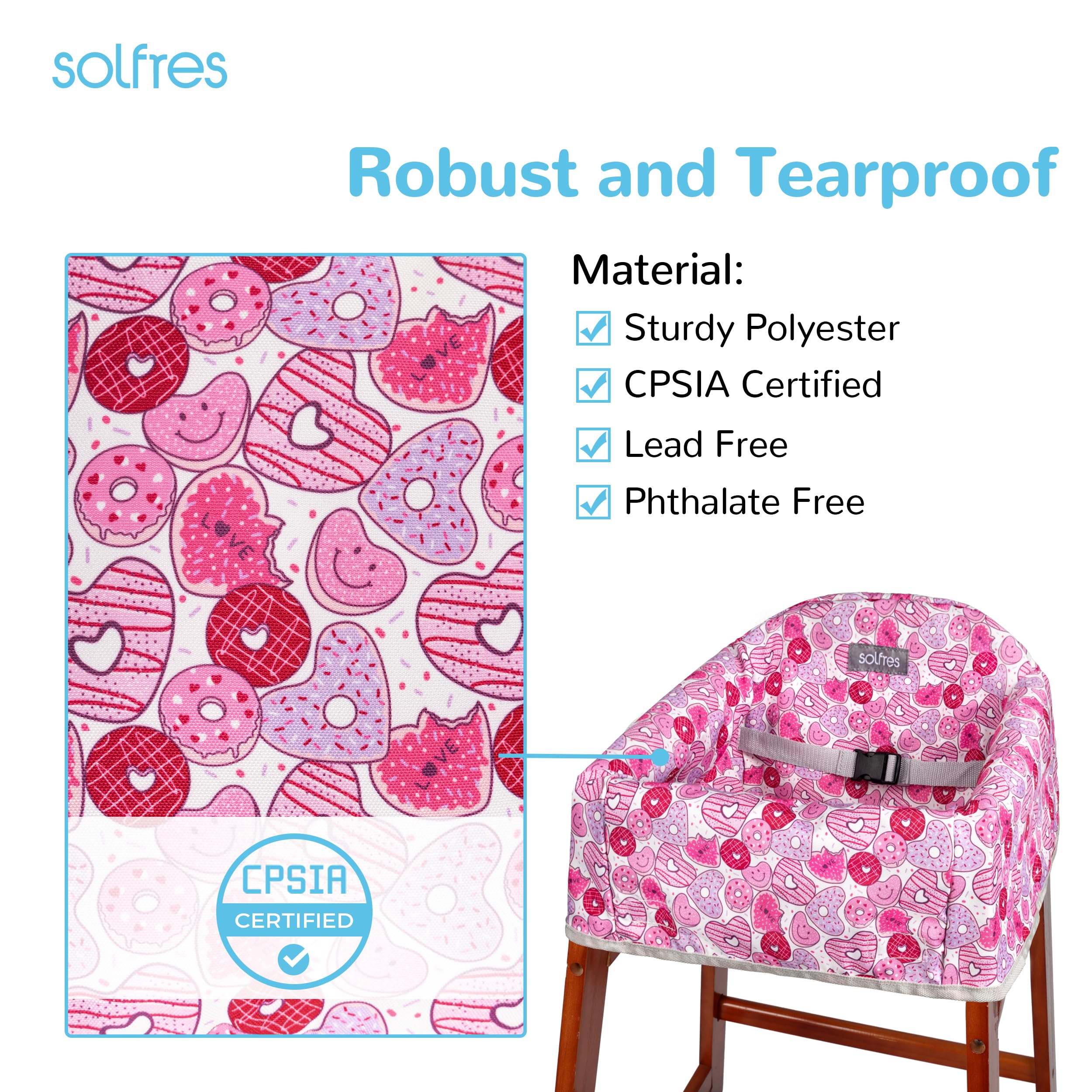 Solfres heart-shaped donut design adds charm while keeping the chair clean.