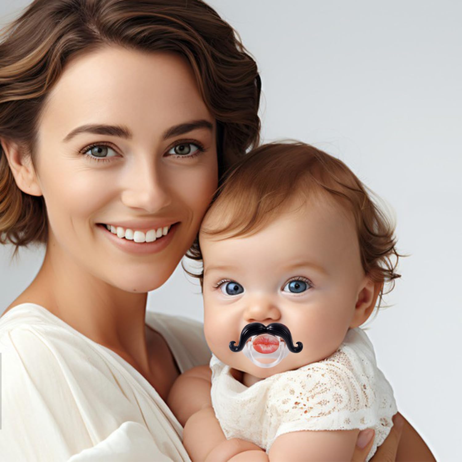 SOLIFEGOBLE colorful pacifier collection offering 0-18 month options.