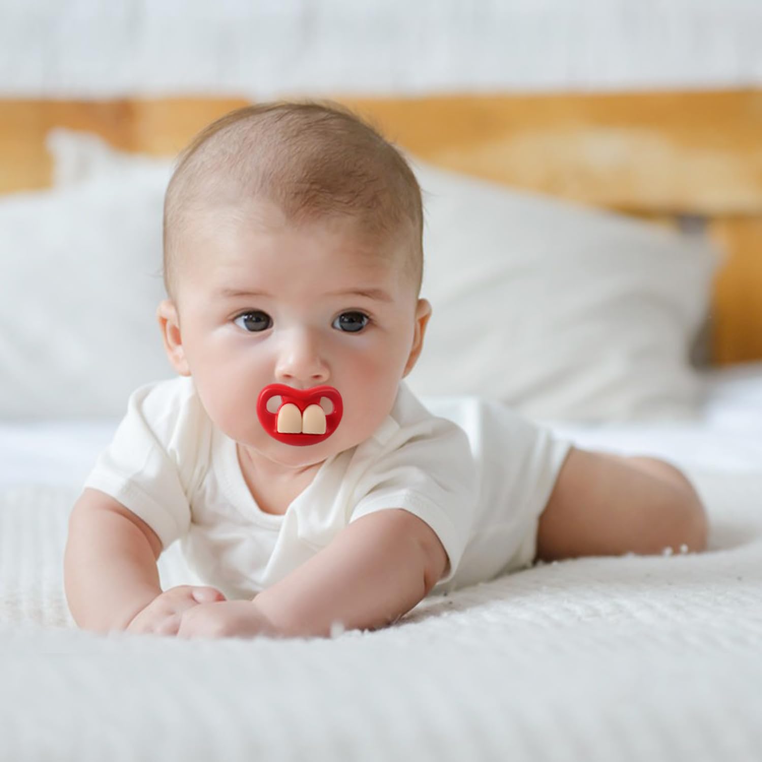 SOLIFEGOBLE mustache pacifier collection adds playful charm.