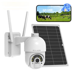 SOLIOM 4G LTE cellular camera outdoor with wireless power for remote sites