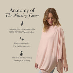 Solly Baby nursing cover flax universal fit with side slit for easy access