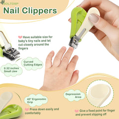 Soltdsp baby nail file green for gentle shaping.