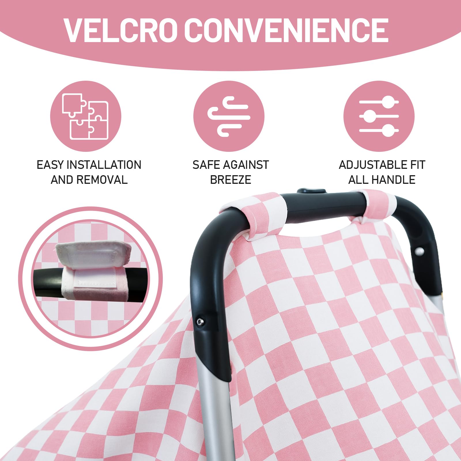 SolTourne muslin cover highlights breathable fabric for warm-weather comfort.