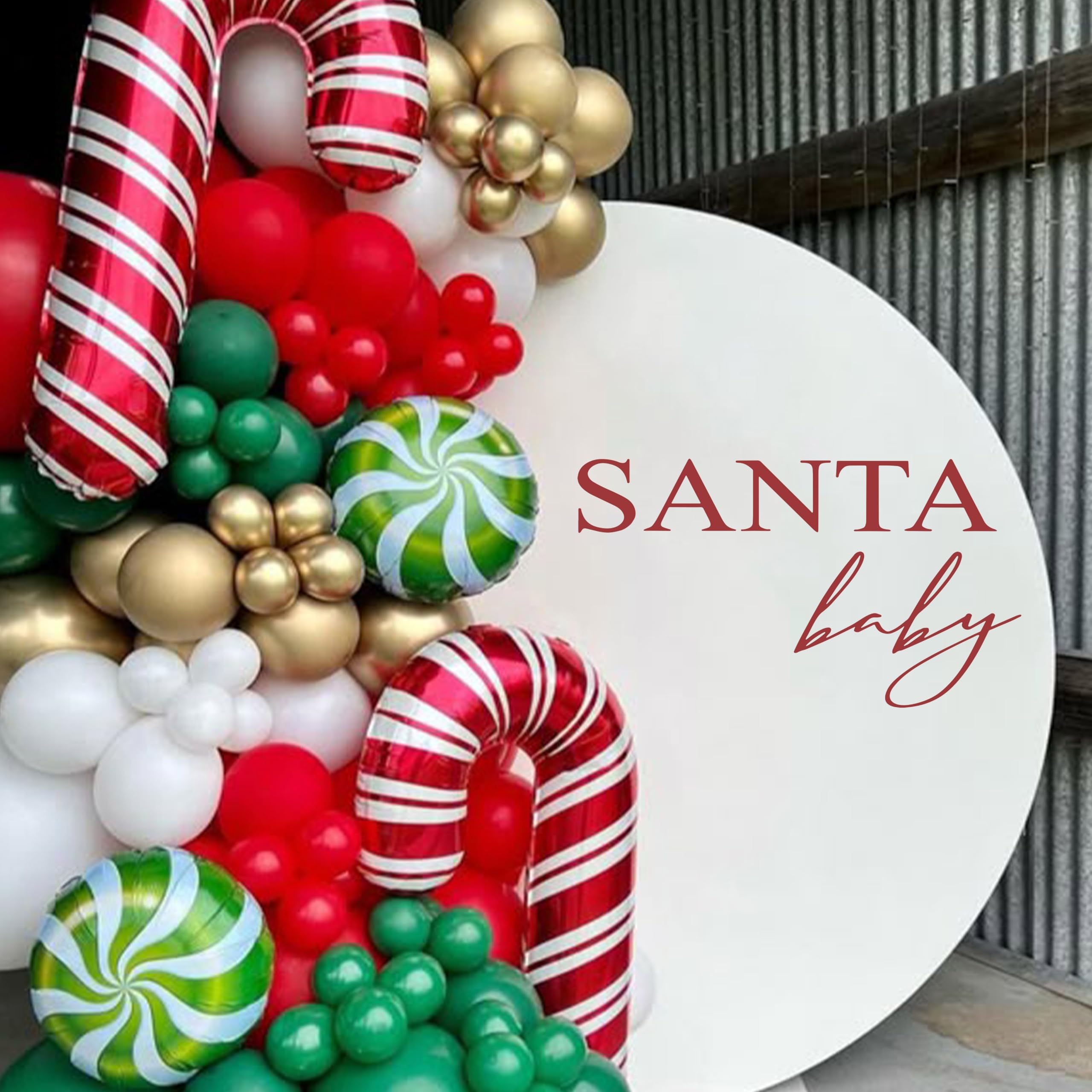 SOLUXIKA Santa Baby decal on wall creates a festive backdrop for holiday gatherings.