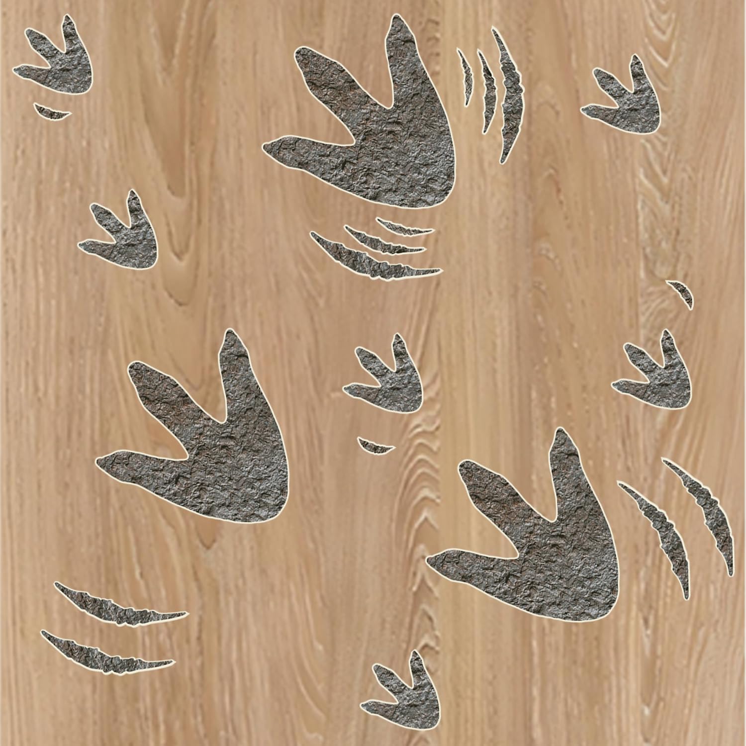 Solvora vinyl material closeup: thick, durable, reusable decals with residue-free removal