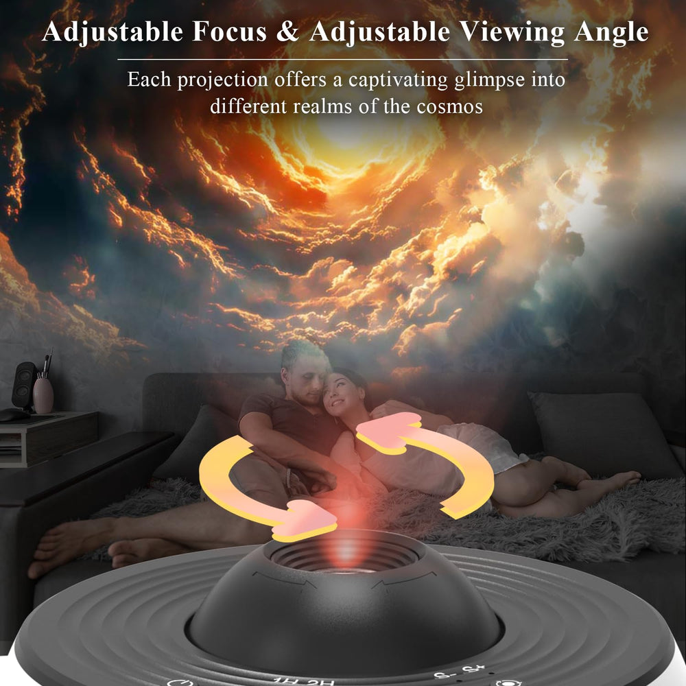 SOMKTN Galaxy Projector Pro living room display for nebula-inspired ambience.