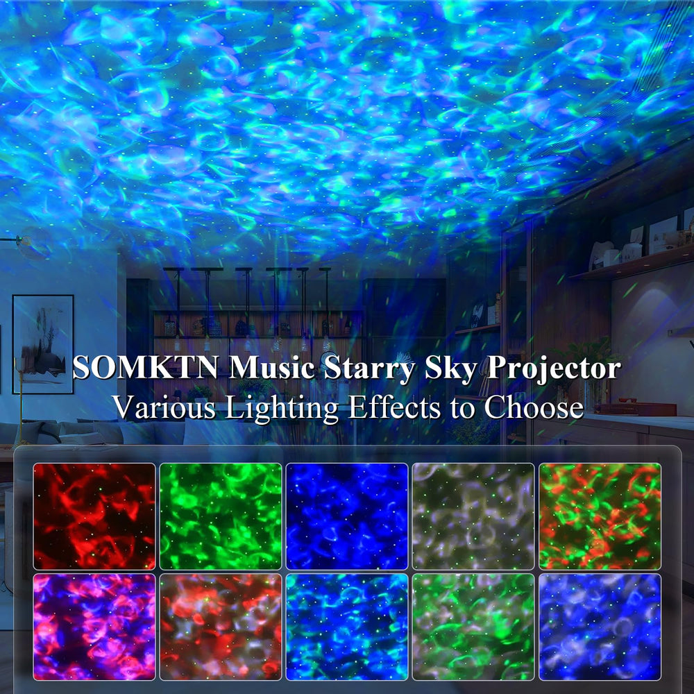 SOMKTN Ocean Wave Mode projects soothing waves for a relaxing mood