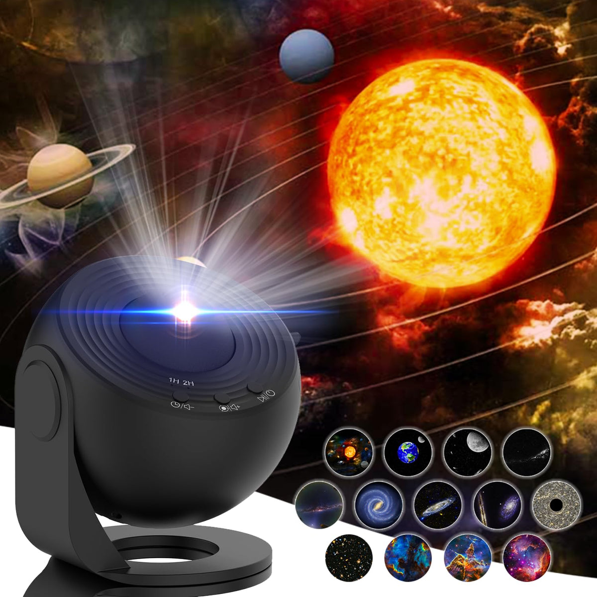 SOMKTN planetarium projector box opens to reveal a stylish gift-ready night light.