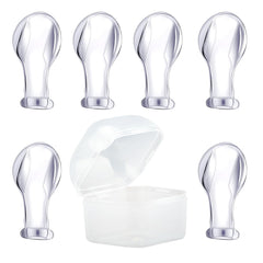 Somniumnight adult pacifier nipples close-up in case showing hygienic storage for six-pack.