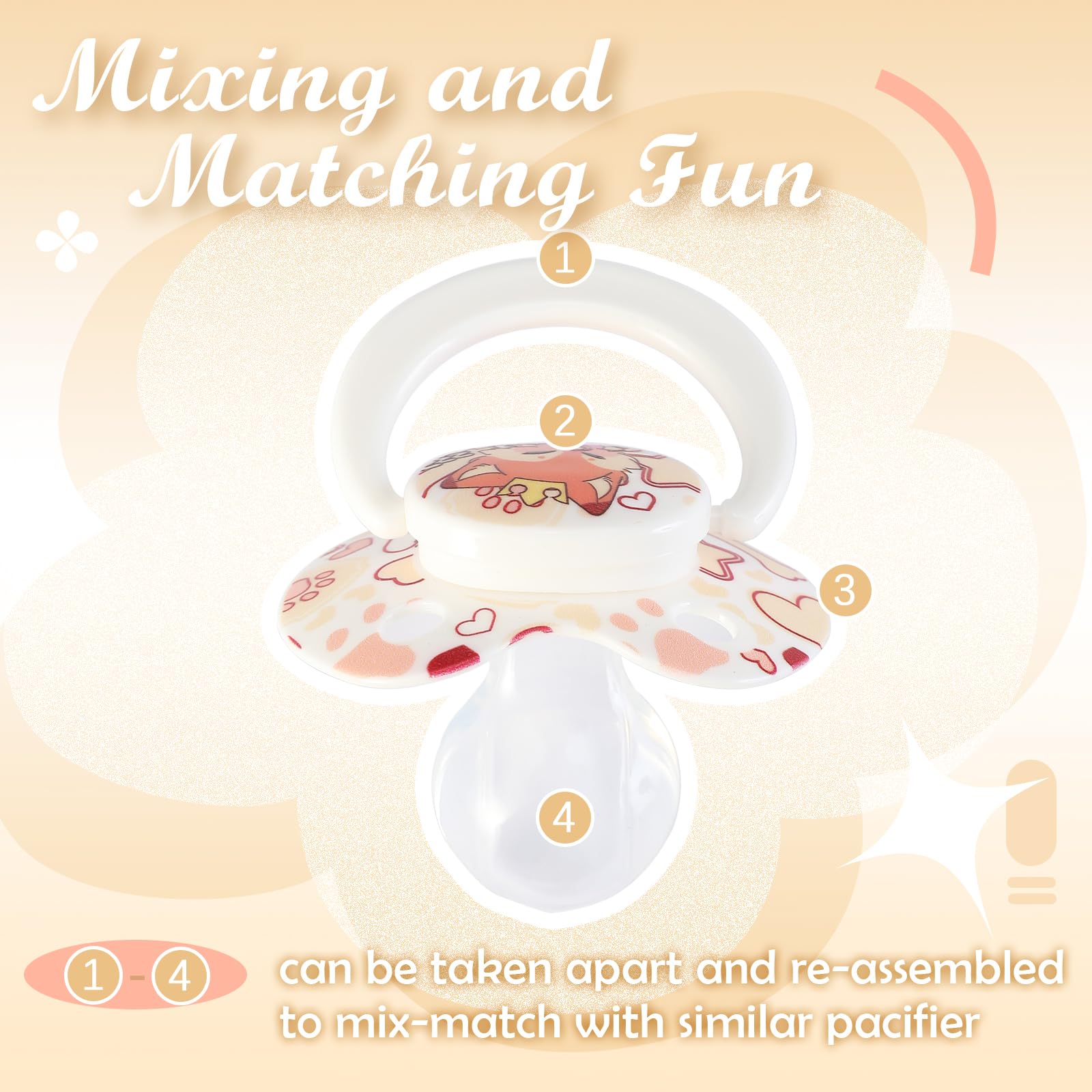 Somniumnight cartoon designs with fox and hearts for comforting moments