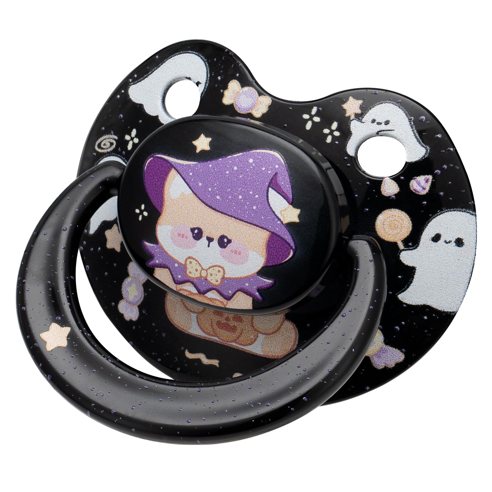 Somniumnight large shield pacifier case black image highlighting durable case and adult size