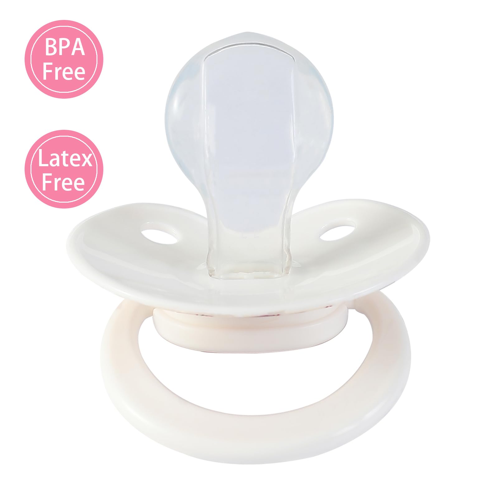 Somniumnight white case pacifier case for clean storage on the go