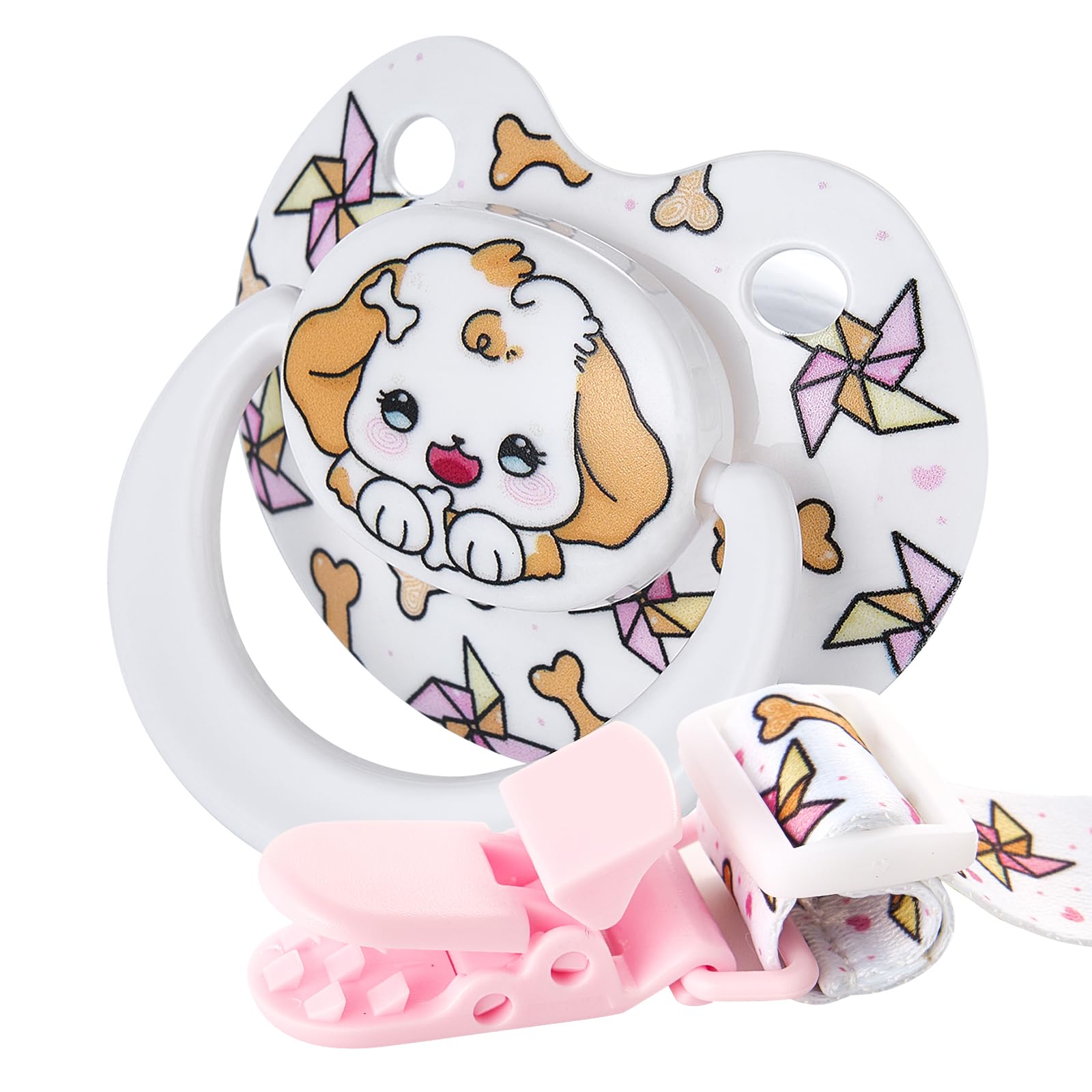 Somniumnight pacifier clip shows extended length for secure attachment during daily use.