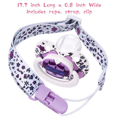 Somniumnight pacifier clip with safety lock for secure on-the-go use