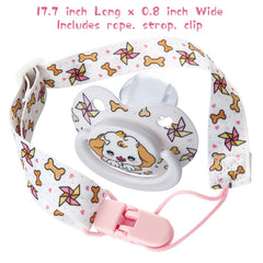 Somniumnight pacifier with side ventilation holes supports easy breathing.