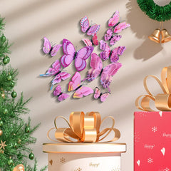 Somotersea 24pc 3D butterfly on wall arrangement showcases versatile party backdrop