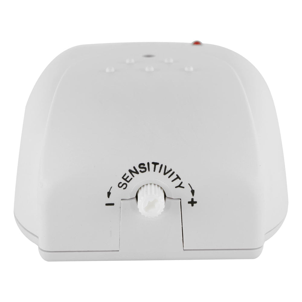 Sonic Bomb Cry Signaler receiver light indicator flashes when a cry is detected.