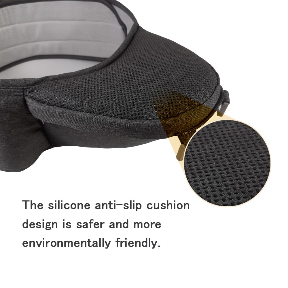 SONMEI sleeping hood on-the-go nap-friendly baby carrier.