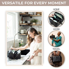 Sonny & Sloane pump bag with cooler keeps pumped milk cold during commutes.