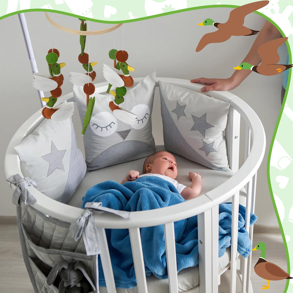Sonwyoung mallard mobile fits many spaces and nursery setups