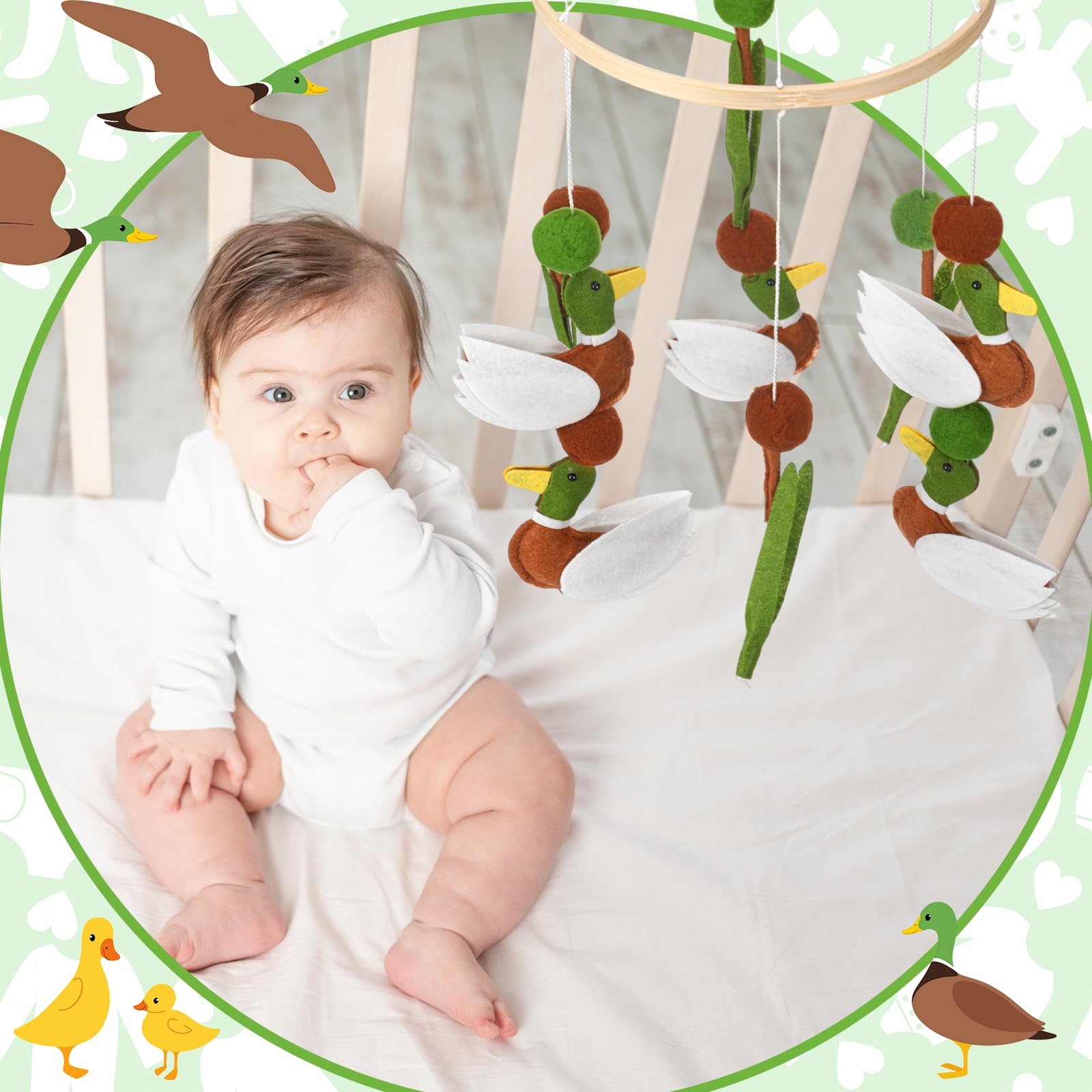 Sonwyoung rotation view boosts baby visual stimulation during quiet playtimes