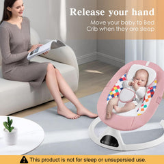 Soobaby baby swing remote control highlighting easy operation from seating position