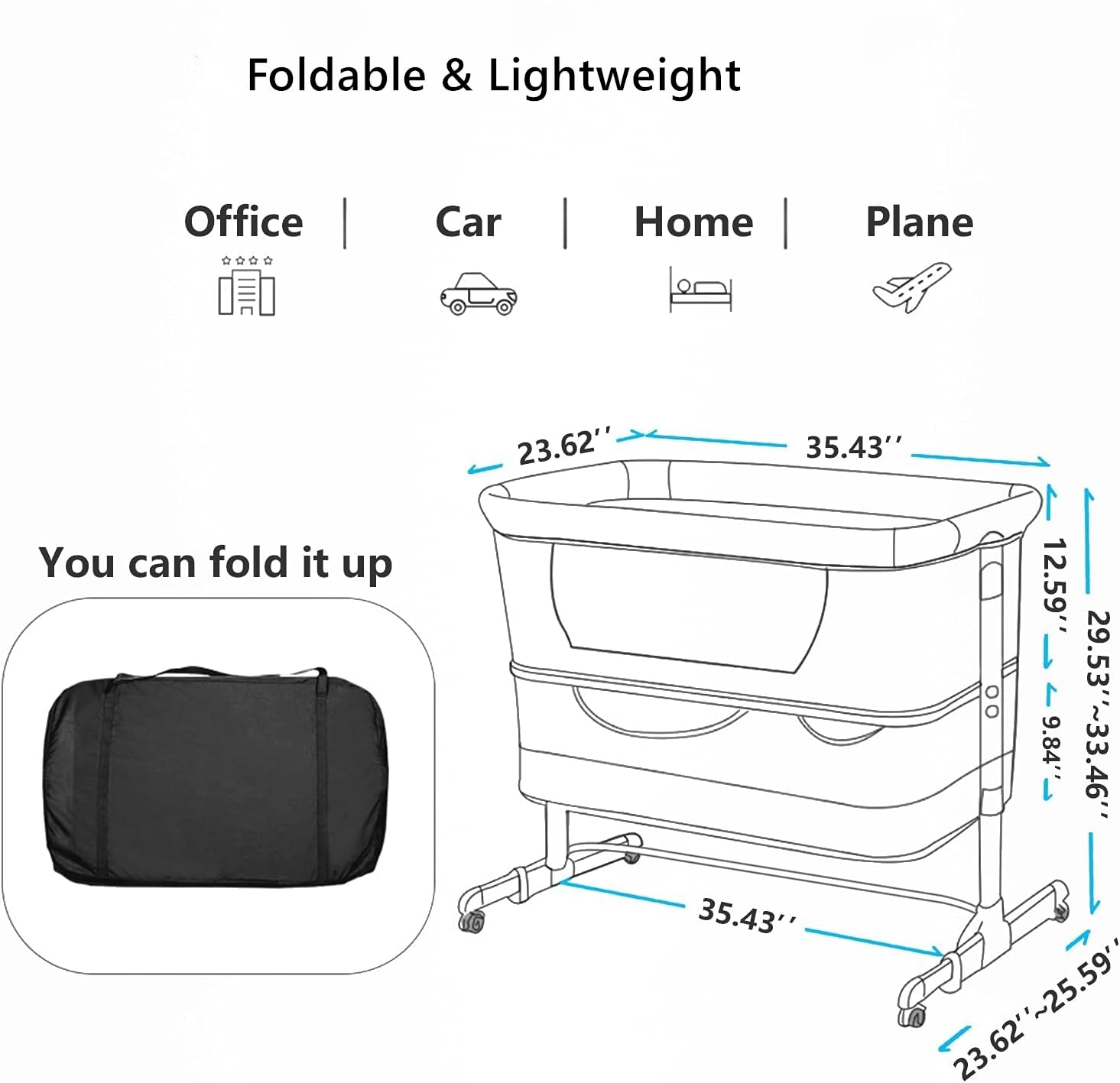 Soobaby detachable mosquito net adds optional protection while staying breathable.