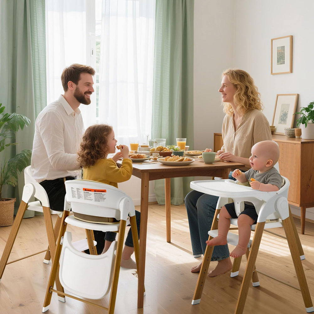 Soobaby high chair supports growing child up to 240 lbs.
