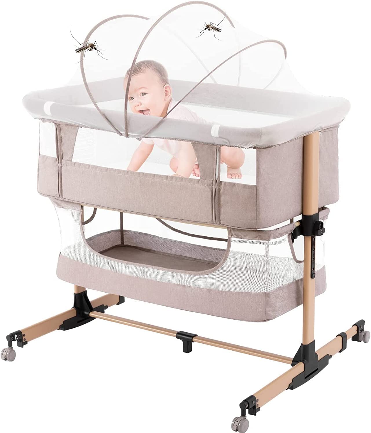 Soobaby included mattress and sheet cover simplify setup and cleanup.