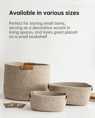 SOORXIEIN basket in living room storage setup keeps essentials organized and accessible