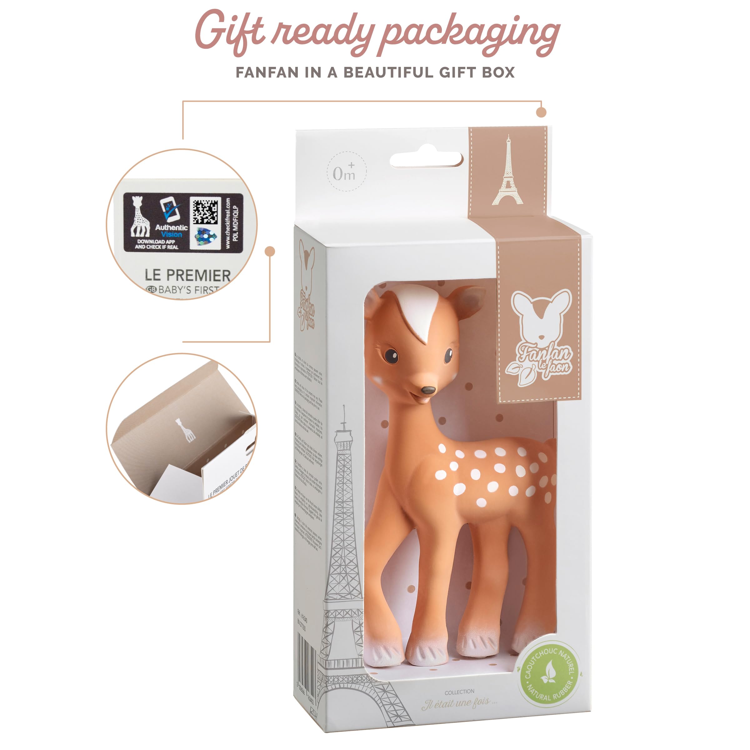 Sophie la girafe Fanfan teether collectible design for Sophie la girafe fans