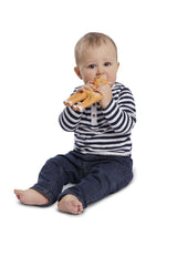 Sophie la girafe Fanfan teether squeak action demonstrates audible cue