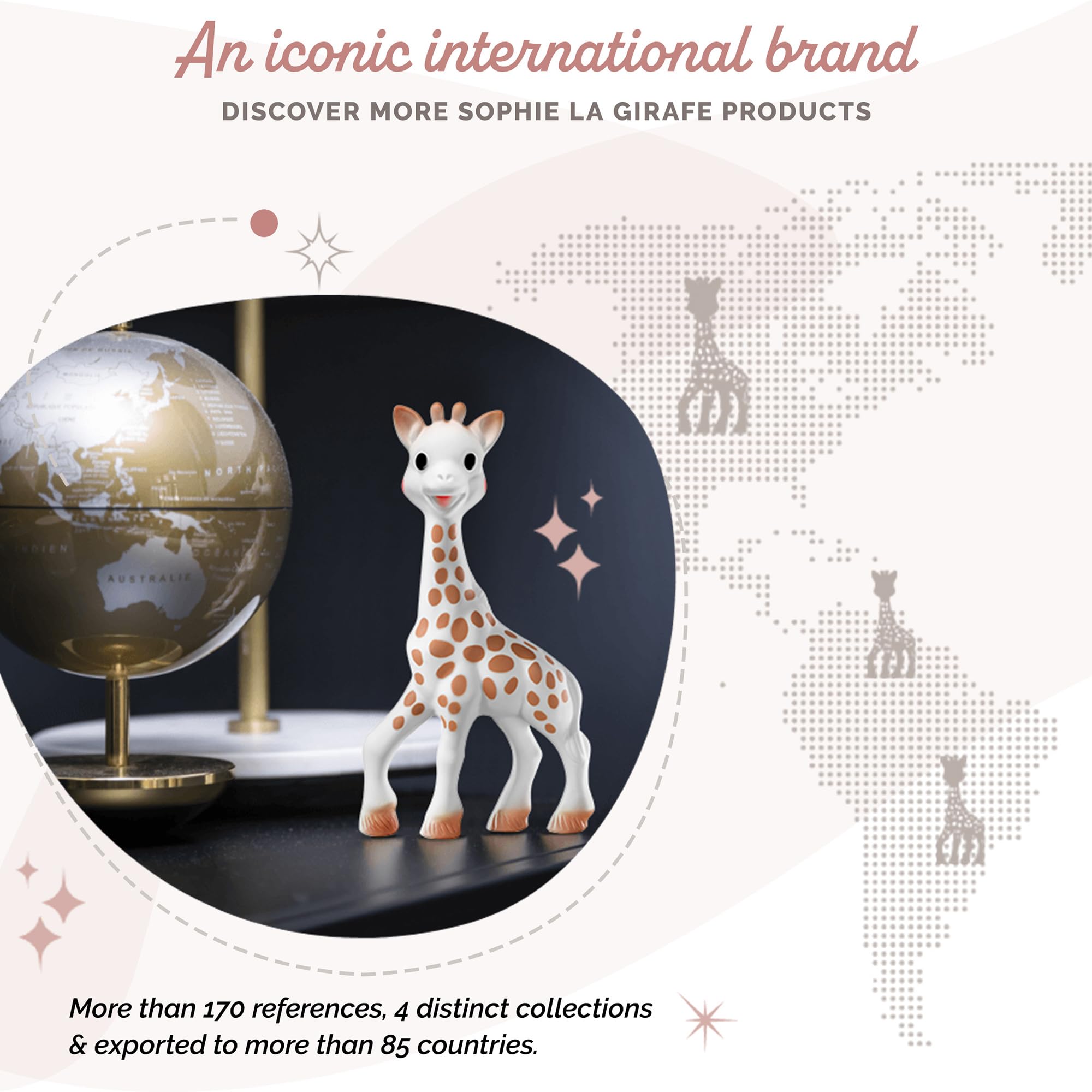 Sophie la girafe teething baby-use friendly silhouette