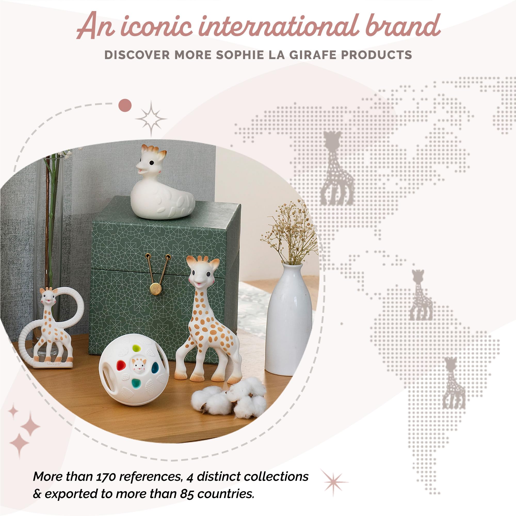 Sophie la girafe teething colorings travel-friendly option for on-the-go soothing