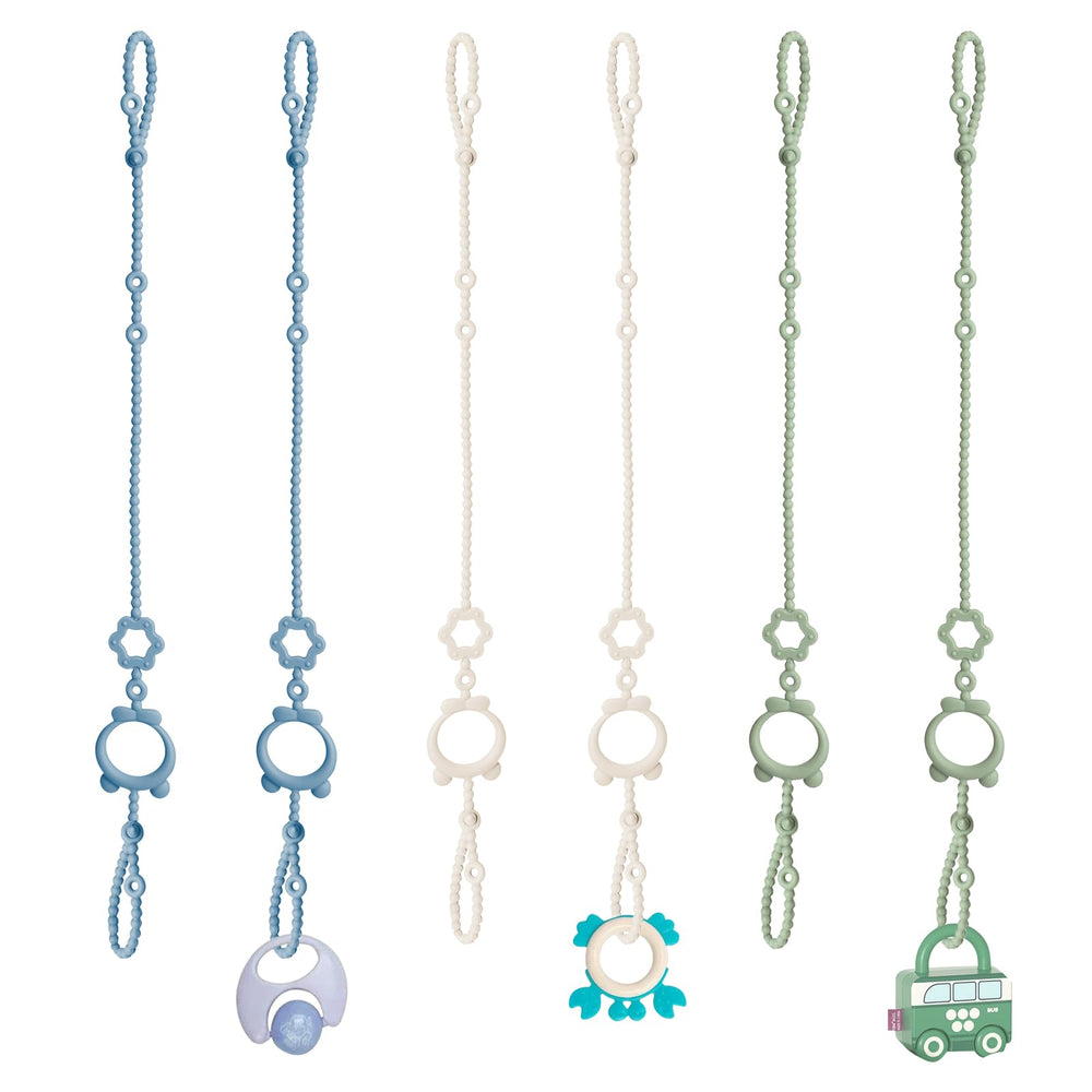 Sopkdey toy straps set of 6 clips for stroller storage and travel convenience.