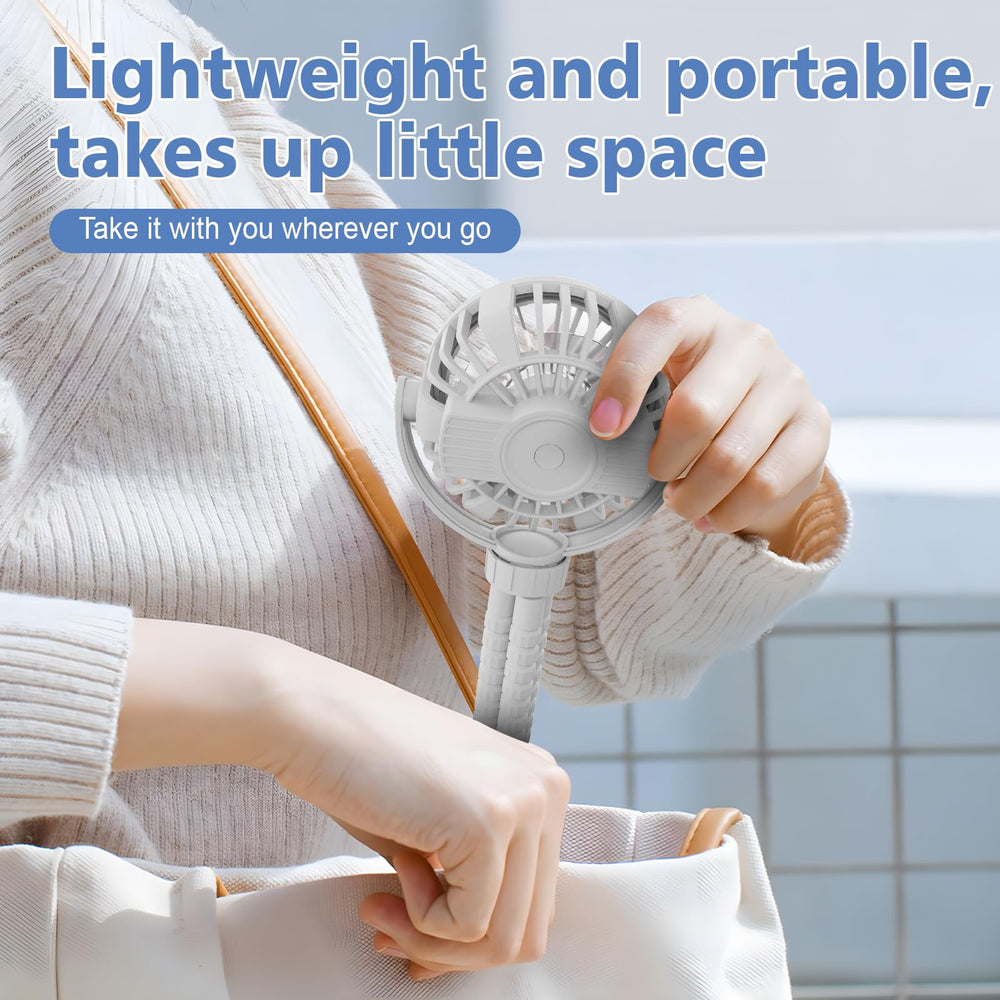 SOPOKE portable fan ideal for travel or crib use with adjustable breeze.