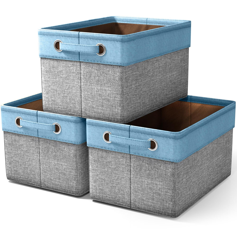 Sorbus Cubby Aqua front view demonstrates compact shelf organization.