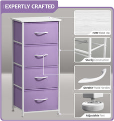 Sorbus dresser storage tower display-top shows surface for lamps and essentials.