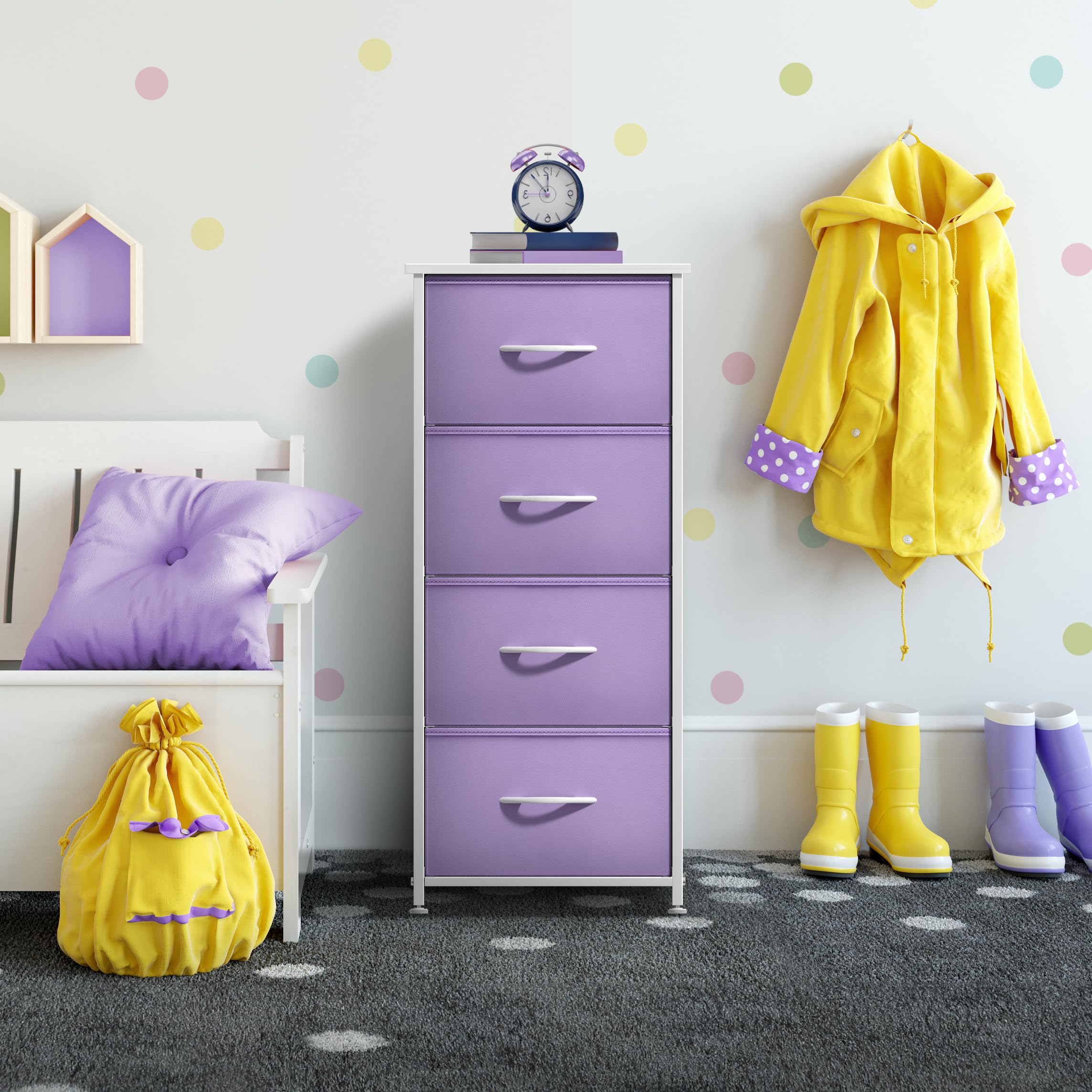 Sorbus dresser storage tower room-setup illustrates versatile dorm or home organization.
