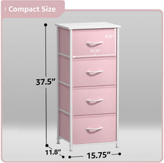 Sorbus Dresser Storage Tower wood-top surface perfect for charging station setup